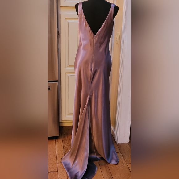 Nightway Collections Grey Gown with Trail - Picture 4 of 12